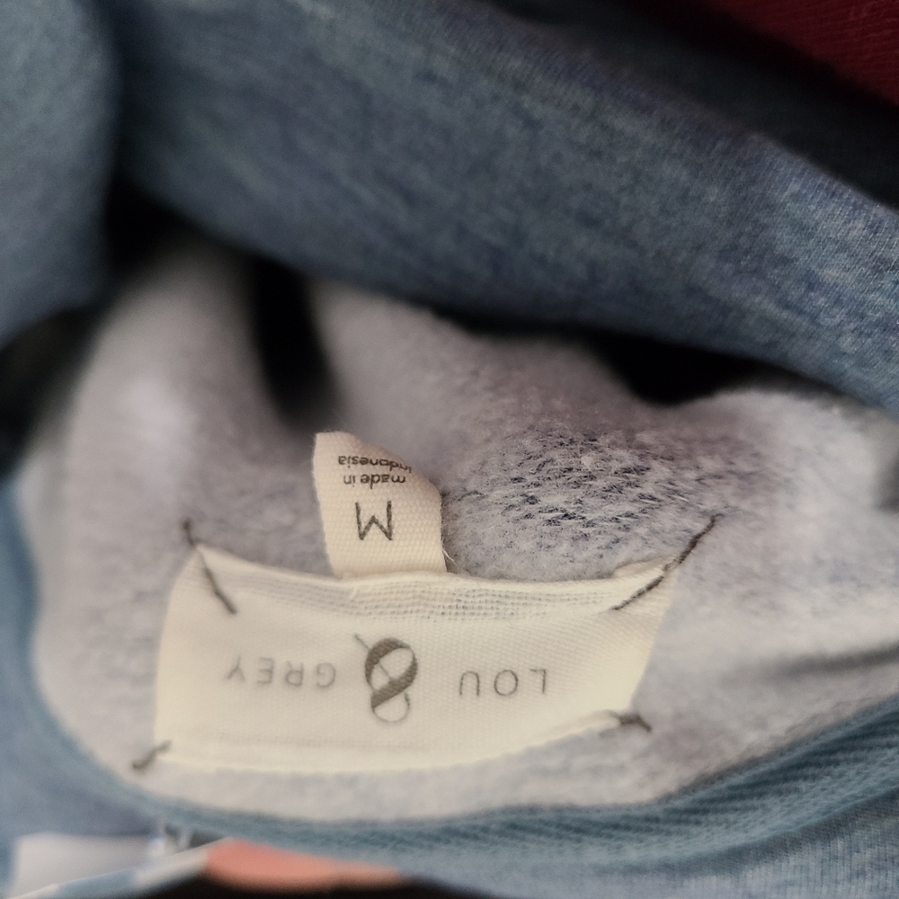 Lou & Grey Cowl Neck Marled Sweater Fleece Lined M - Picture 3 of 8